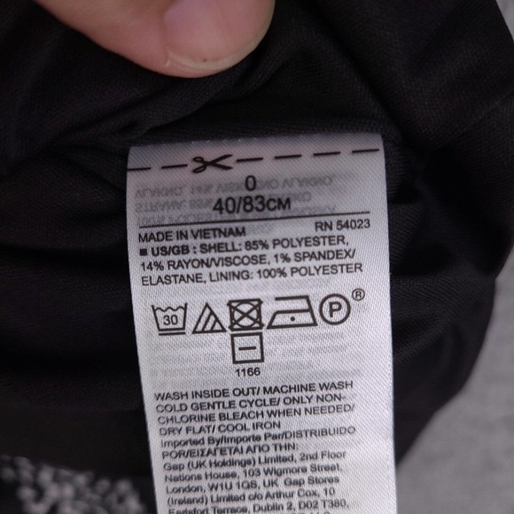 Banana Republic Dress Womens Size 0 Black Gray Keyhole Front Zip Back - Picture 8 of 16